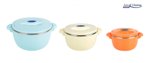Set 3 caserole termice 2+4+6l,belly blue [4]