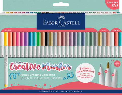 Birotică și Papetărie - Set 30 markere creative goldfaber creative haven 1.5mm faber-castell