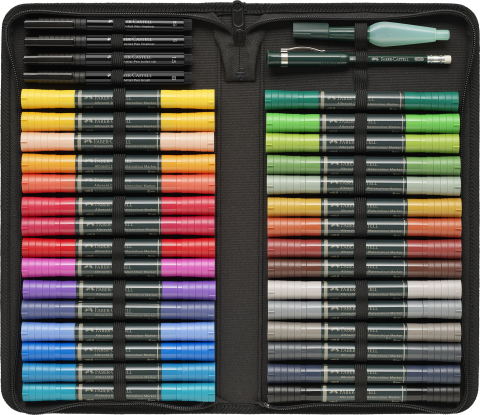 Set 30 markere solubile albrecht durer + 4 bucati pitt artist pens + perfect pencil + pensula [2]