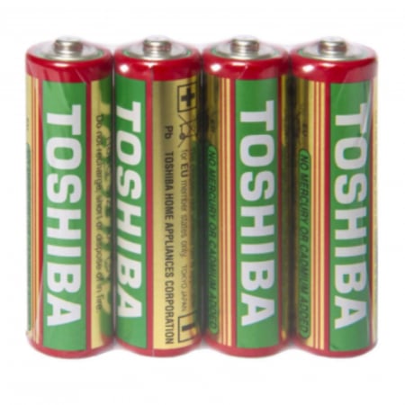 Set 4 baterii Toshiba Heavy-Duty R6, tip AA