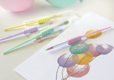 Set 4 pensule soft touch pastel faber-castell [1]