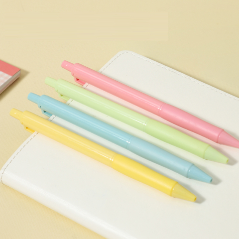 Set 4 pixuri cu mecanism 0.7mm corp pastel negru longreen plastic reciclat deli [3]