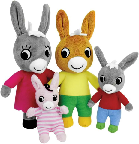 Jucării și Jocuri pentru copii - Set 4 Plusuri Jemini Familia Magarusilor Trotro