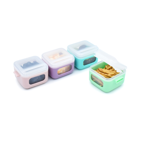 Set 4 recipiente silicon snap&go cubes, melii, 4*118 ml copii cu varsta peste 0 luni [8]