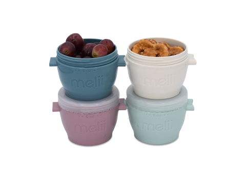 Set 4 recipiente silicon snap&go, melii luxe, 4*177 ml copii cu varsta peste 0 luni [1]