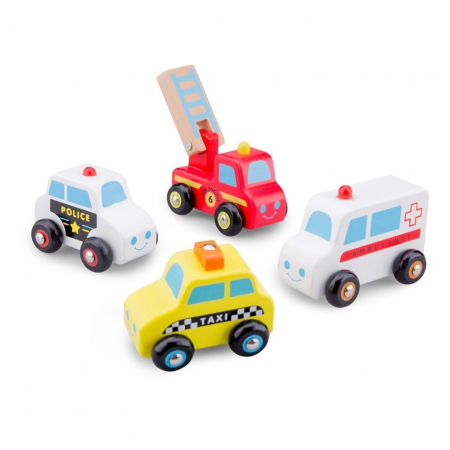 Jucării și Jocuri pentru copii - Set 4 vehicule