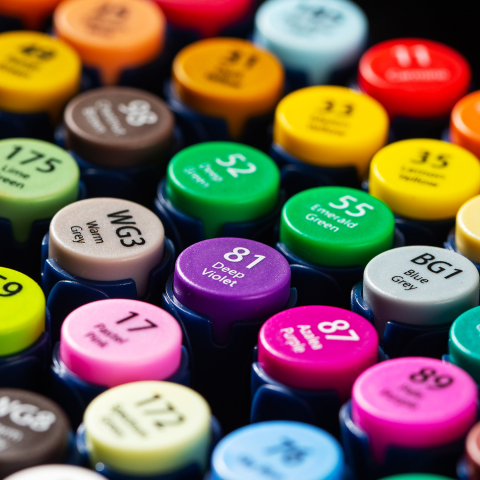 Set 40 markere sketching varf dublu rotund/tesit husa textila deli [4]