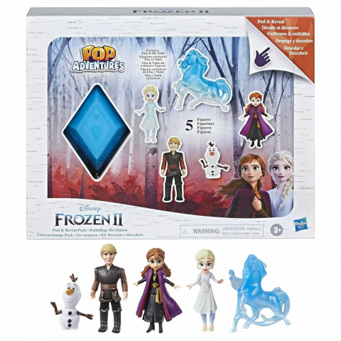 Jucării și Jocuri pentru copii - Set 5 Figurine Frozen 2 - Pop Adventures, Disney Frozen Peel and Reveal