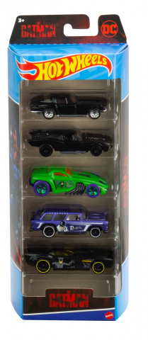 Mașinuțe copii, Camioane de Jucărie - Set 5 masini hot wheels batman, varsta de la 3 ani la 12 ani