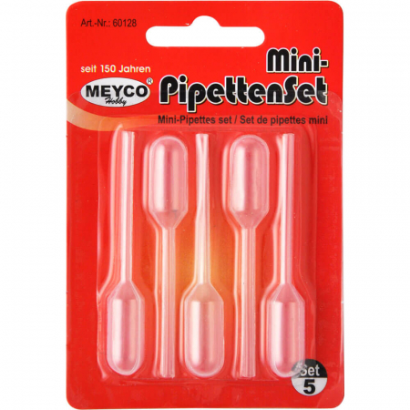 Art & Craft si Artizanat - Set 5 pipete, 10 mm x 65 mm - Mini