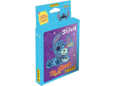 Universul copiilor, Panini - Set 5 pliculețe cu stickere, Panini, Disney Stitch, 2025