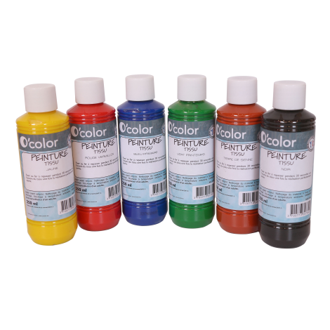 Art & Craft si Artizanat - Set 6 culori pentru pictura pe materiale textile