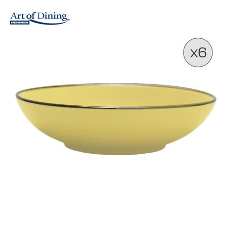 Bucătărie & Servire - Set 6 farfurii adanci ceramica 20 cm, medeea, art of dining