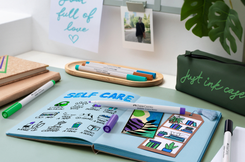 Set 6 markere creative goldfaber creative haven 1.5mm faber-castell [2]