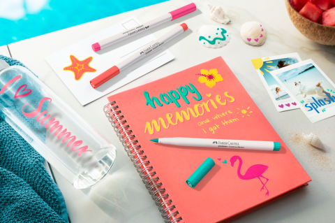 Set 6 markere creative goldfaber holiday vibes b faber-castell [2]