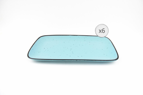 Platouri de bucatarie - Set 6 platouri ceramica 32x20 cm, electra, art of dining by heinner