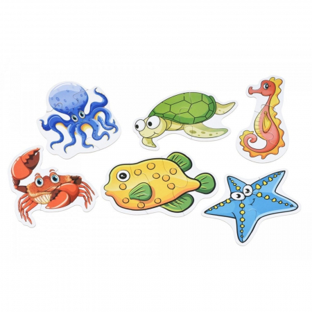 Cutie Set 6 Puzzle Bebe⭐ Animale Marine, Caracatita, Pesti [1]