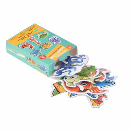 Cutie Set 6 Puzzle Bebe⭐ Animale Marine, Caracatita, Pesti [3]