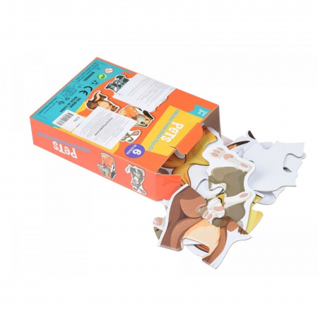 Cutie Set 6 Puzzle Bebe ⭐ Animale, Iepure, Caine si Pisica [3]