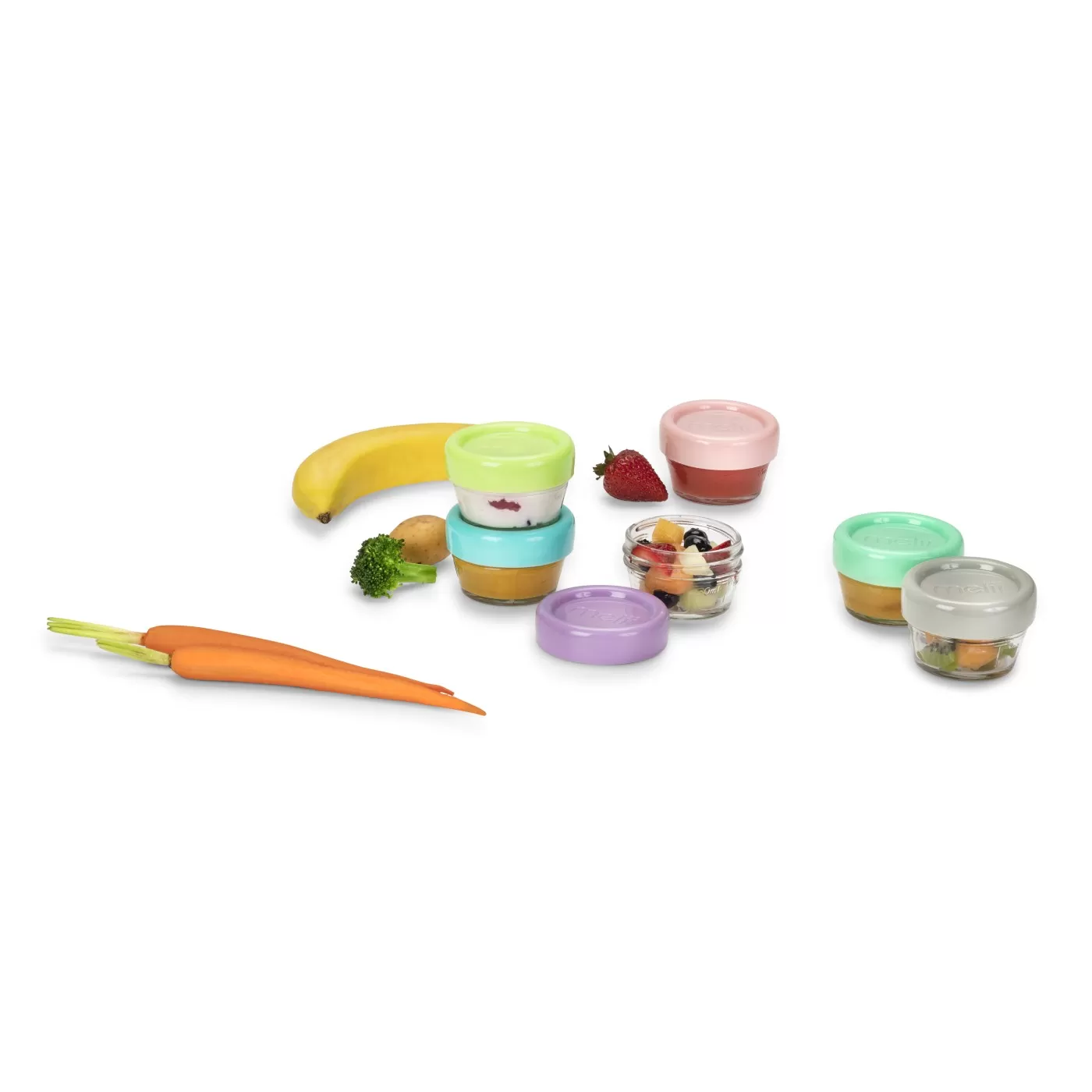 Set 6 recipiente sticla pentru hrana bebe, melii, 59 ml, varsta de la 6 luni la 6 ani [2]