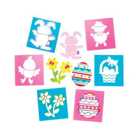 Seturi creative pentru copii - Set 6 sabloane Easter - Baker Ross