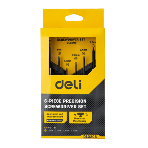 Scule electrice & Unelte - Set 6 surubelnite precizie metalice cut plastic  deli