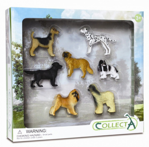 Jucării și Jocuri pentru copii - Set 7 figurine Caini - Collecta