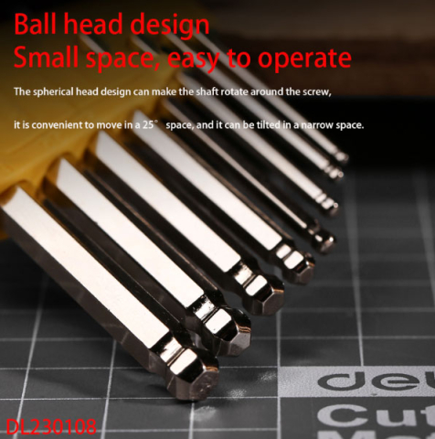 Set 8 buc chei imbus cap sferic deli [2]