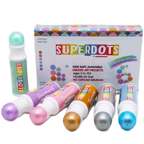 Carioci Do a Dot - Set 8 Carioci Dot Ecologice, Varf 18mm, Rezervor 60ml, Culori Asortate