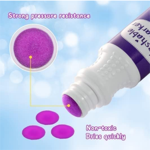 Set 8 Carioci Dots, Markere Lavabile 60ml, Activitati Prescolare pentru Copii, Varsta 4-6 Ani+ [4]