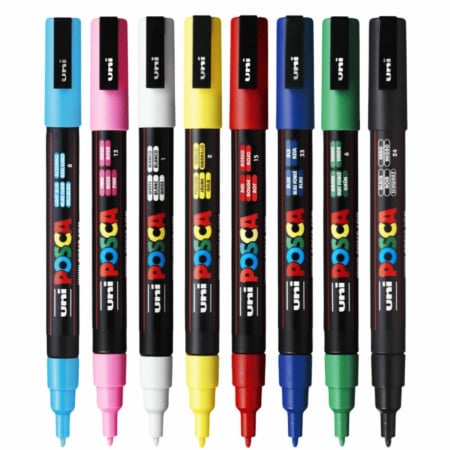 Set 8 Carioci POSCA, Marker 0.9-1.3 mm, PC-3M - Micostore.ro [1]