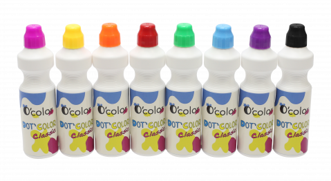 Art & Craft si Artizanat - Set 8 culori x 75 ml guasa cu buretel