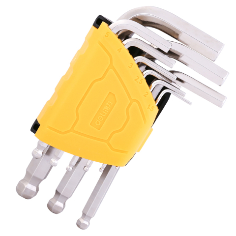 Scule electrice & Unelte - Set 9 buc chei imbus cap sferic deli