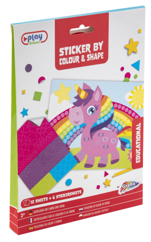 Art & Craft si Artizanat - Set abtibilduri culori si forme - Universul magic