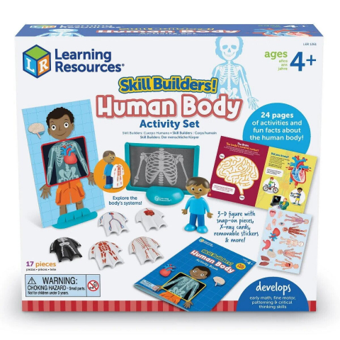 Jucării STEM, Știință şi Experimente - Set activitati educative - Corpul uman