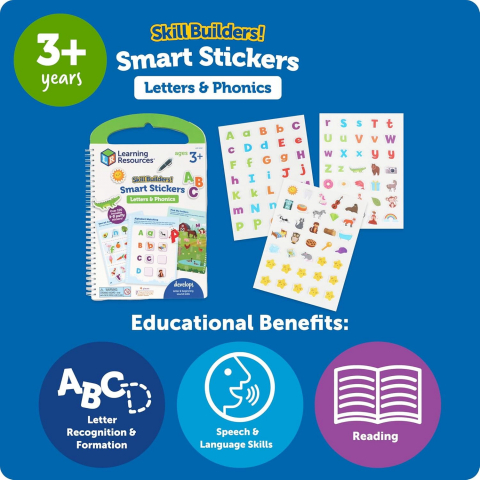 Set activitati educative cu abtibilduri  - Litere si sunete (lb.engleza) [4]