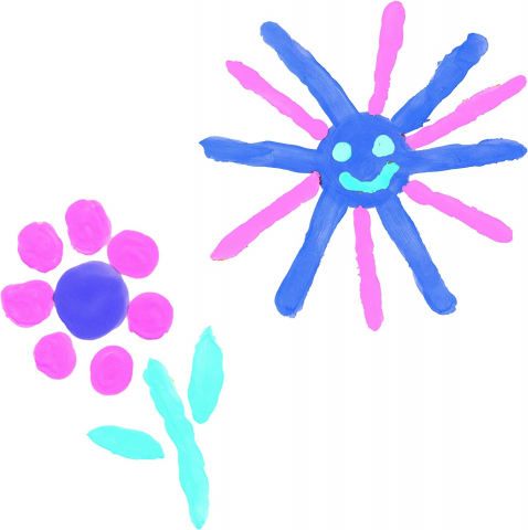 Set acuarele pentru degete 4 culori ECO nuante de fete, copii varsta 2 ani+ [1]