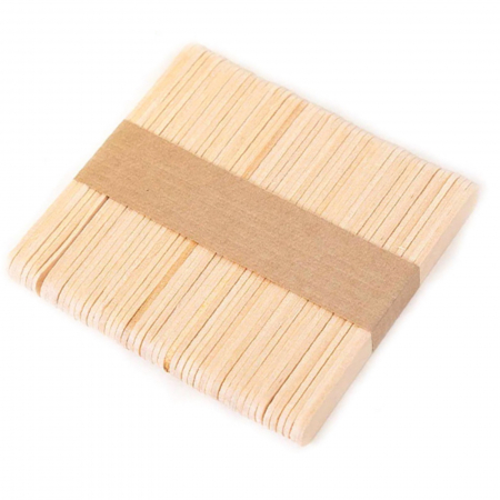 100 Betisoare din Lemn Natur pentru Creatie, Activitati Craft [2]