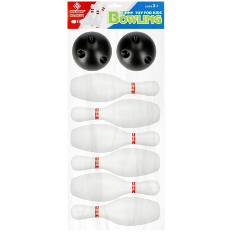 Jucării și Jocuri pentru copii - Set Bowling, include 6 popice, 2 bile, alb, 3+ ani, MegaCreative, 511319
