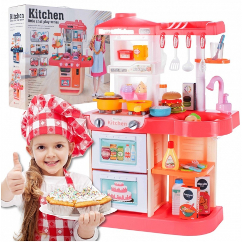 Set bucatarie malplay cu lumini sunete si accesorii, varsta de la 3 ani la 6 ani [3]
