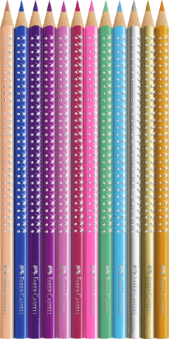 Set cadou 12 creioane colorate sparkle faber-castell [2]