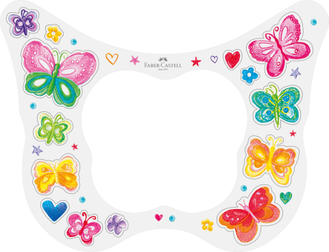 Set cadou 20 creioane colorate sparkle butterfly faber-castell [4]