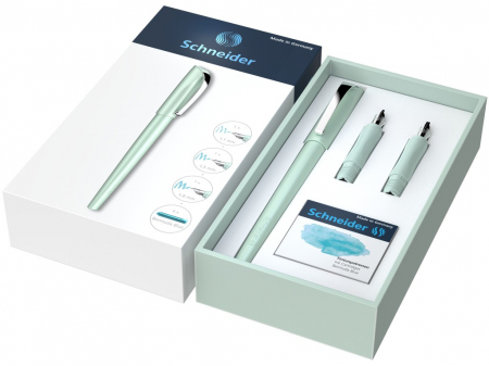 Birotică și Papetărie - Schneider - Set cadou stilou caligrafie Callissima Schneider, Verde menta- Micostore.ro