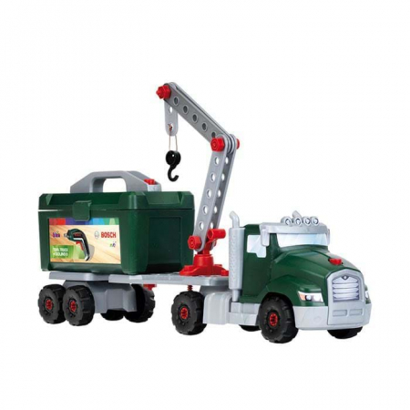 Mașinuțe copii, Camioane de Jucărie - Set camion cu trusa scule Ixolino Bosch, Jucarie