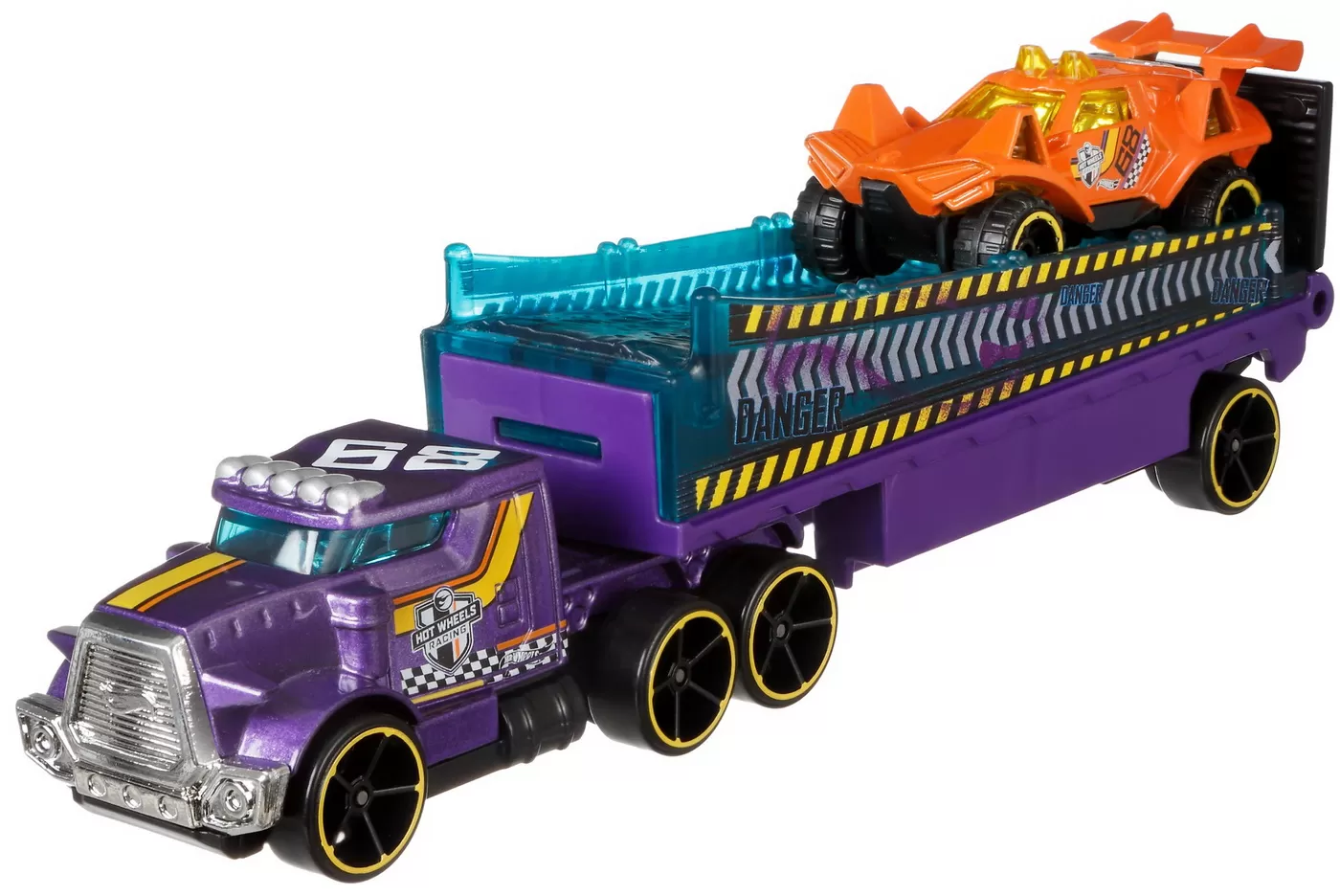 Set camion si masina sport hot wheels rumble road, varsta de la 3 ani la 12 ani [4]