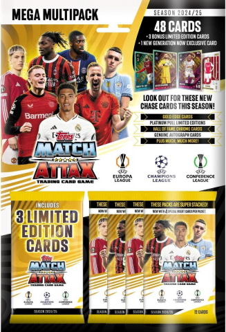 Cărți Educative, Activități - Set cartonase Mega Multipack - Topps Match Attax 24/25