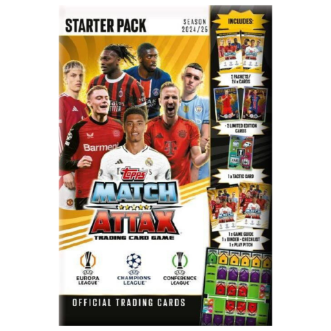 Cărți Educative, Activități - Set cartonase New Starter Pack - Topps Match Attax 24/25