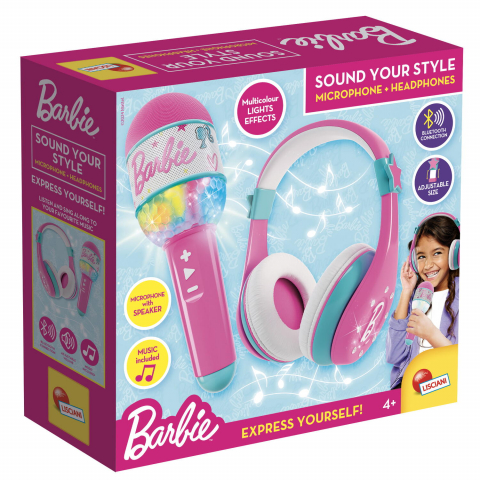 Jucării și Jocuri pentru copii - Set casti & microfon cu bluetooth - Barbie