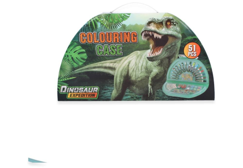 Rechizite Școlare - Set coloriaj 51 piese Dino Grafix