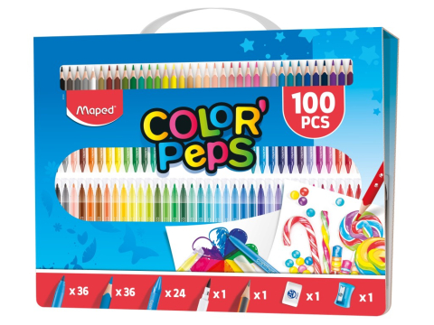 Rechizite Școlare - Set coloriaj Maped 100 piese